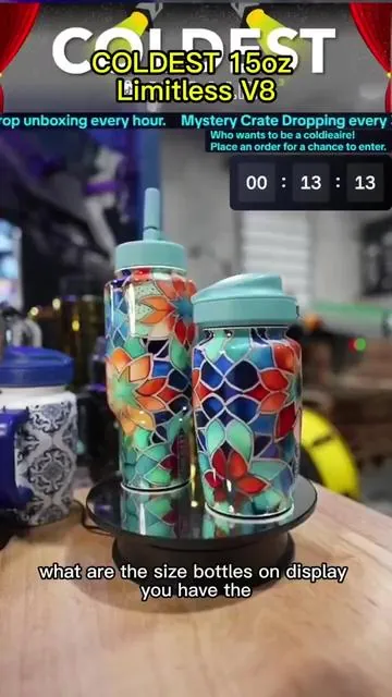 Check out the new drops! COLDEST 15oz Limitless Ultra v8 comes with a coffe lid. Let's go!  #coldest #coldestwaterbottle #tumblersoftiktok #foryoupage #tumbler #fyp