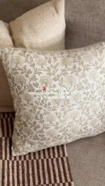 affordable pillow inserts that look high end 😍 fluffy & choppable for the designer look! #pillow #pillowinserts #utopia #homefinds #tiktokshopcreatorpicks  Pillow insert Fluffy pillow