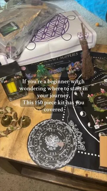 This kit has almost everything you need in one place✨🌙💫 #beginnerwitchtips #witchesoftiktok #witchtok #babywitch #witchcraft 