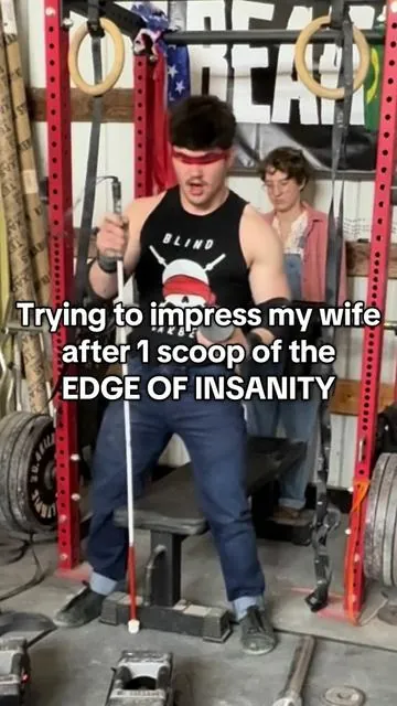 One scoop of @Psycho_Pharma deep and the intensity is INSANE Use code BLIND to snag some edge of insanity; my favorite pre workout! #gym #gymmotivation 