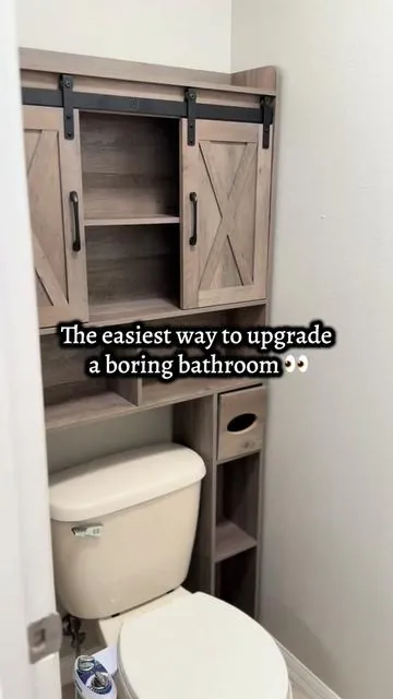 Proof that one piece of furniture can totally change a bathroom! #TikTokShopBacktoSchool#vabches #vabchesreview #bathroom#homedecor @Vabches Official 