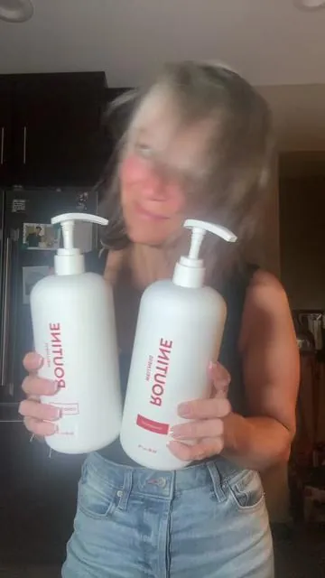 Wash day = a whole vibe 🌴 Routine Wellness Coconut Vanilla 🍦🥥 Vegan • Cruelty-Free • Paraben-Free 💧 Hydrated hair, calming scent, clean ingredients = yes pls 🤍 #HairTok #SelfCareRoutine #CoconutVanilla #CleanBeauty #ShowerRoutine