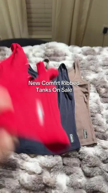 Living in these @Comfrt #comfrtclothing #comfrtclothing #ribbedtanktop 