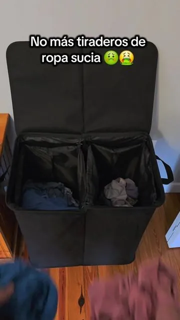 No más tiraderos de ropa sucia en el suelo con este cesto separador de ropa #TikTokShopLaborDaySale #laundry #laundryhamper #cestoderopa #TikTokShopCreatorPicks 