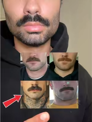 How To Get The Fire Department / Cop Mustache and Stubble Beard Look by using a beard trimmer #mustache #beard #stubble #beardtrim #shave