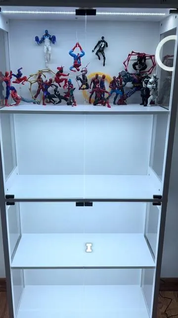 One of the best display cases for collectibles. By far the BEST i've ever owned. It's made by MIIFUNY. I highly suggest you check it out!  #tiktokshop #display #displaycases #actionfigures #toycollector 