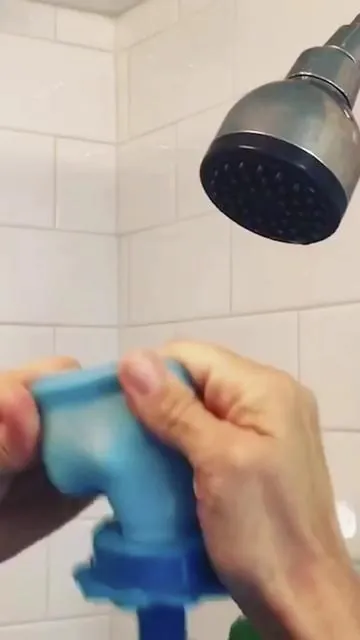 No hand held shower attachment? Rinseroo to the rescue! #Rinseroo #tiktokshop #BathHack #cleantok #cleanwithme 