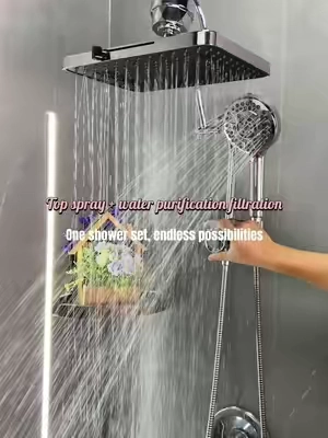 One shower set, endless possibilities hashtag#TikTokshopbacktoschool #shower #showertiktok #bathroomdecor  #bathroom #bathroomremodel #bathroomdesign  #hotelroom #homestyle #CleanTok #cleantiktok #washing  #foryou #fypage #cleaning #bodycare #life #share #Lifestyle  #healthy #homeproject #foru #LifeIsGood #lifeathome