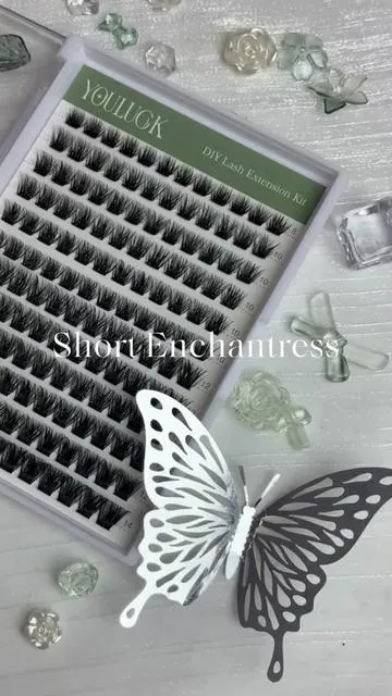 Style: Short Enchantress Lashes. 😍 #youluckbeauty #youlucklash #youlucklashes #lashclusters #diylashextensions #diylash #naturallashes 
