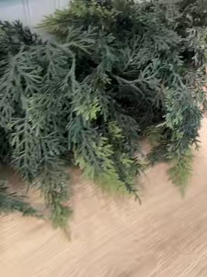 The most beautiful, full, realistic looking and feeling cedar garland! 6 ft long, comes in a 2 pack and it ships free! Grab them while they are still in stock! #garland #cedargarland #christmasgarland #christmasdecor #christmasdecorations 