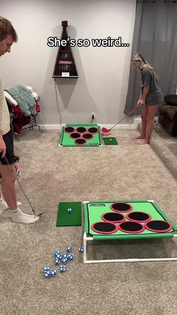 She’s wild for this… #golf #golftiktok #fyp 