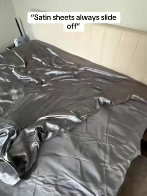 Satin sheets are so silky  #satinsheets #silkysheets #luxuriousbeddings #bedsheets #HairCareTips 