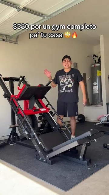 Esta máquina es leg press, hack squat y pantorrilla todo en uno 💪 No ocupa tanto espacio, llega en días, y ahorita tiene 20% OFF! Literal te armas un gym en casa por $580 🔥 #tiktokshopcreatorpicks #tiktokshoplabordaysale #ritfit10years 
