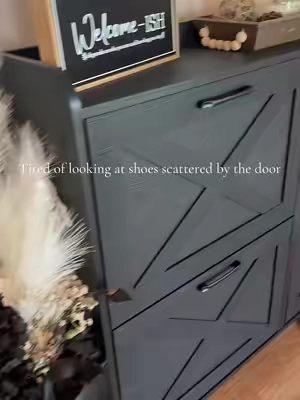 Absolutely a must have! Especially with kids!! #shoecabinet #shoestorage #spacesaver #vabches @Vabches Official 