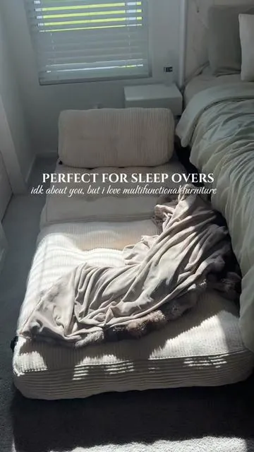 My husbands brother sleeps on this every weekend lol! No complaints, definitely recommend 🥰 #beanbag #beanbagchair #beanbagbed #sofabed #foldablebed 