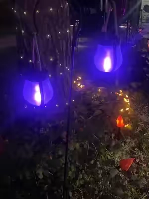 Hanging solar lanterns #halloween #solarpower #outdoorlights #homedecor #Outdoors 