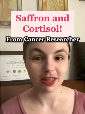 Saffron can help with cortisol, stress, and sleep, among other things! Let’s get into the science #saffron #saffronbenefits #cortisol #womenshealth #holistichealth 