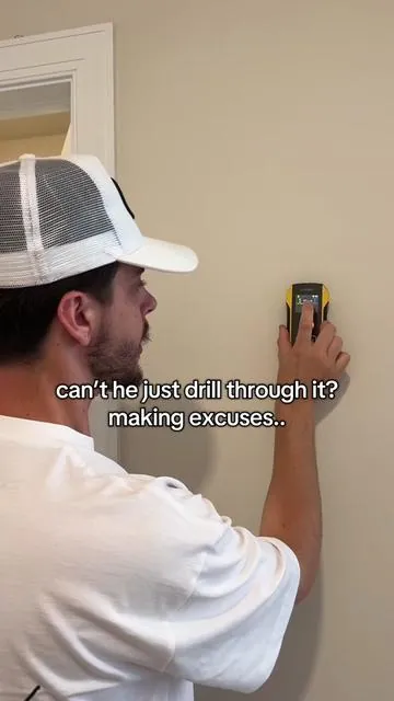This stud finder and wall scanner is the perfect tool for projects around the house! #studfinder #tools #wallscanner #DIY #homeproject 