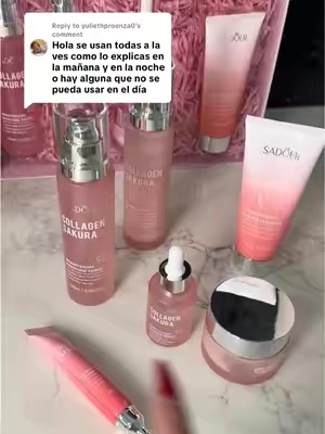 Replying to @yuliethproenza0 ideal para usar en la manana y en la noche #collagensakura#skincare#cuidadosdelapiel#tiktokshopcreatorpicks#tiktokshopholidayhaul  