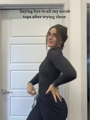 Calling all healthcare girlies🗣️ 3 things I look for in underscrubs: •stays tucked in •stretchy •cheap!  These check all those boxes😻 @AUTOMET  #healthcare #healthcareworker #scrubs #underscrubs 