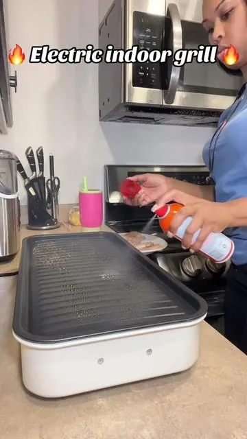 🔥 Electric indoor grill 🔥#grill #electricgrill #grillchicken #fyp #fyppppppppppppppppppppppp 