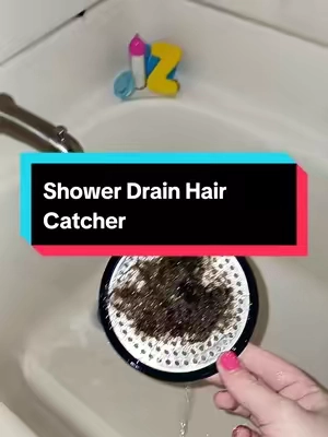 We don't get a clogged drain anymore with this shower drain hair catcher an i love how it can be full of hair an the water drains without a problem.  highly recommend.  #showerdrain #haircatcher #cloggeddrain #tubdrain #showeressentials 