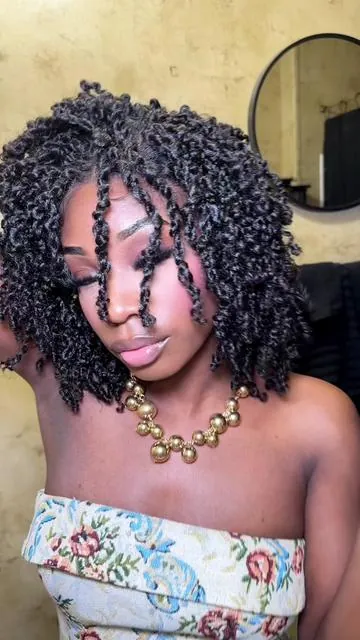 $600+ is a lot to invest in a style that you may not end up liking. .  so test out this amazing wig to get the feel of how your micro / sister locs will look 😍😍 it also reminds me of the kinky twist hair style we use to get back in the day 😩😍 it’s from @Frodio Hair  #frodiohair #tiktokshoplabordaysale #wiginstall  #wigtok #microlocs 