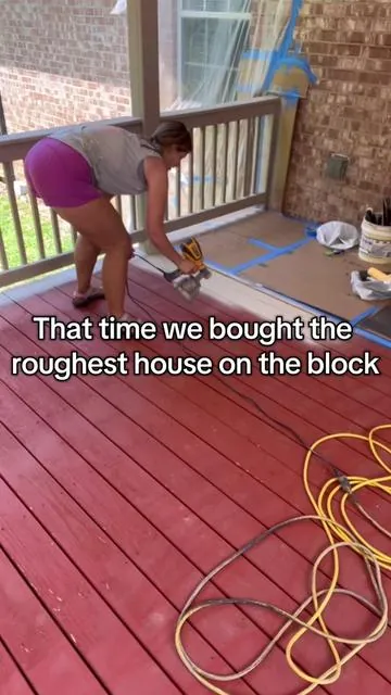 In this economy, we chose to buy a fixer upper, and we haven’t regretted it yet (maybe my husband did a little) 😂 #paintsprayer #diyprojects #homediy #kitchenrenovation #diypainting @David Baker Store 