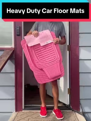 If she’s happy, I’m happy! #carfloormats #caraccessories #carmods #pinkcar #tiktokmademebuyit 