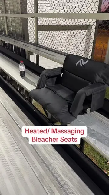 @SLSY & MOONCOOL Heated/ Massaging Bleacher Seats #stadiumseats #bleacherseats #fridaynightlights #sportsparents #tiktokshopcreatorpicks 