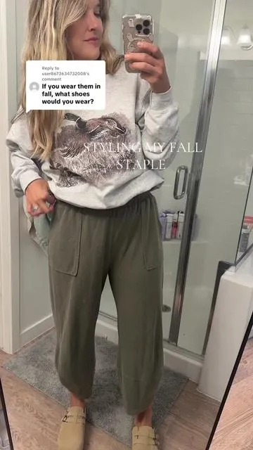 Replying to @user8673634732008 here’s a couple different options for shoes!  These pants are my fall staple! #fallstaple #closetstaple #pants #fallpants #tiktokshopcreatorpicks 