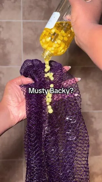 Leaves your skin so soft! If you need help scrubbing your back, add this African Exfoliating Net Sponge to your shower routine! #africannetsponge #showertok #skincare #bodycareroutine  #hygiene