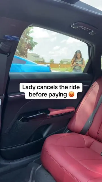 Lady cancels ride before paying  uber driver 😒 #uber #charger 