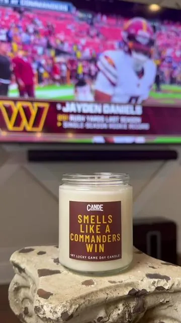 Smells like a Football win scented candle. #nfl #washingtonredskins #commanders #football 