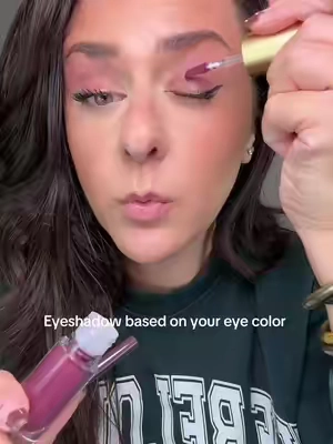 Eyeshadow based on what looks best with your eye color- absolutely genius! I always used to gravitate toward a warm toned brown, which made my eyes look brown, but my eyes are actually green. Now I know better and what actually works to make my eyes pop. @@Stila Cosmeticsdoing the Lords work out here. ##eyeshadow##stila##liquideyeshadow##eyecolor##fyf