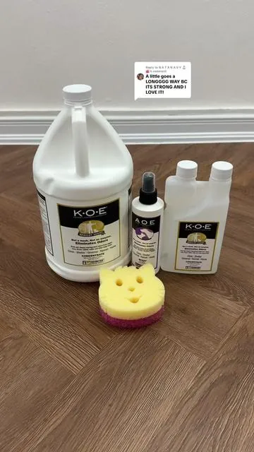Replying to @N A T X N A V Y ⚓️🛍️ This stuff really works! #KOE @Odorcide #odorcide #koe #aoe #petcarekit  