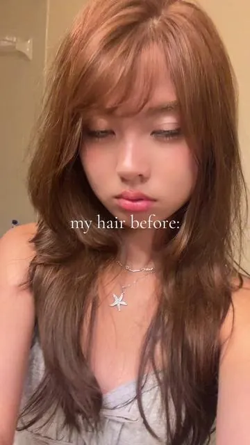 Yummmyyyyyy hair tut ^_^ #hairtutorial #sidebangs #hairtransformation 