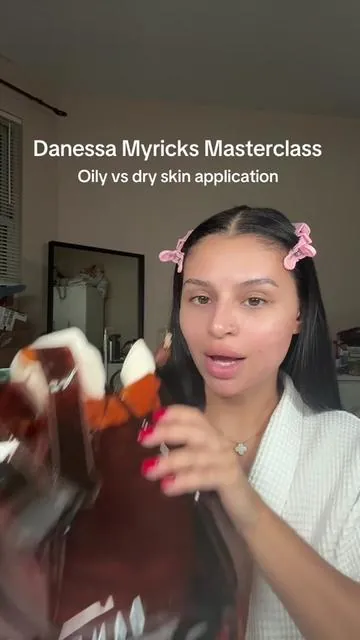 Tips from the pro makeup artist and ceo @DanessaMyricksBeauty #oilyskin #dryskin #skinprep #danessamyricks #danessamyricksyummyskin #skinpreptips 