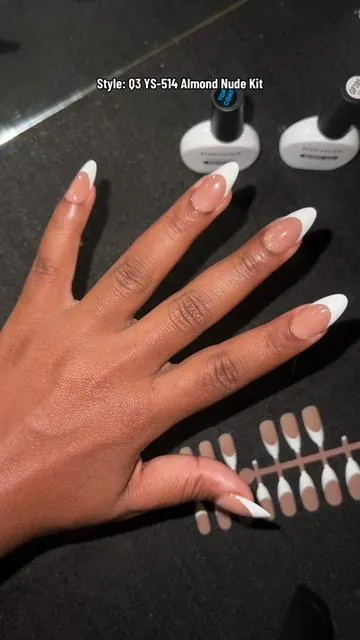 Salon Quality at Home‼️ #fyp ##pressonnails#tiktokshop #tiktokshopfinds #nailkitforbeginners  Style: Q3 YS-514 Almond Nude Kit