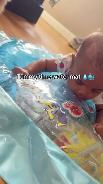 Tummy time with Mei Mei 💧🐟click the orange cart to purchase !! #tummytime #babygirl #babiesoftiktok #3months 