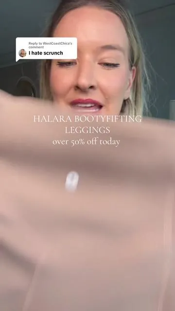 Replying to @WestCoastChica here are the Halara leggings with no scrunch!!! #leggings #halara #buttlifting #legging #tiktokshopcreatorpicks 