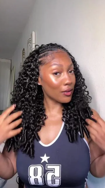 Quick hairstyle on the way out! Curlyme Burmese Curly 26 inch half wig 😍 easy hairstyle, vacation hairstyle. @CurlyMe Hair @CurlyMe Hair Store #curlymehair #tiktoktopwigs #Summervibes  #NovaTopFinds #TikTokShopBacktoSchool #easyhairstyles #blackgirlhairstyle   #halfwigs   #vacationhair   #tiktokshopcreatorpicks #TTSLevelUp #dealsforyoudays  #tiktokshoplabordaysale #tiktokshopholidayhaul #tiktokshopcybermonday #giftguide #tiktokshopblackfriday  #tiktokshoprestock 