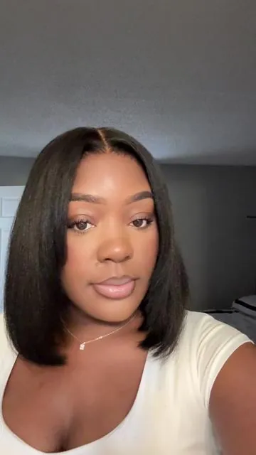 Yaki hair🫶🏽😍 >>> @UNice Hair @UNICE HAIR OFFICIAL #naturalhair #unicehair #byebyeknotswig #byebyeknots #wiginfluencer #wigsale #gluelesswigs 