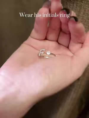 So beautiful…#fyp #initial #letter #ring #Love 