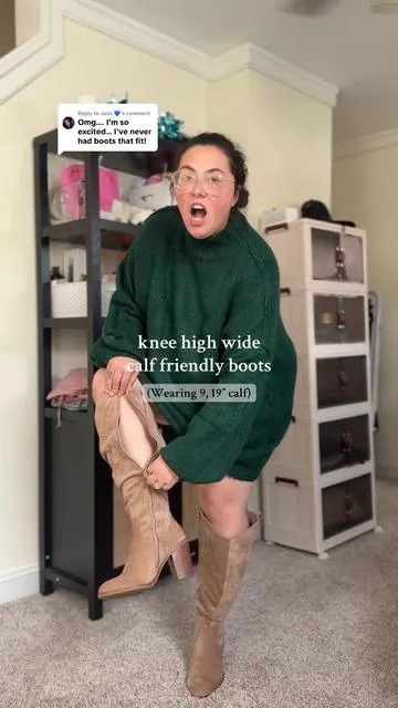 Replying to @Jess 💙 literally still in shock that these knee high boots fit 🔥 #kneehighboots #widecalfboots #TikTokShopFallDealsForYou #plussize #tiktokshopcreatorpicks 