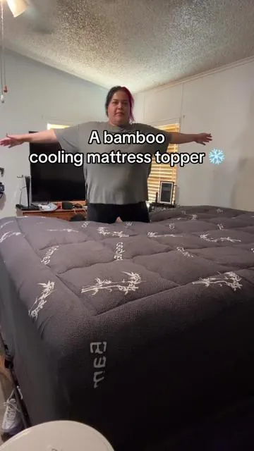 #coolingmattresstopper #mattresstopper #bamboomattresstopper #californiakingbed 