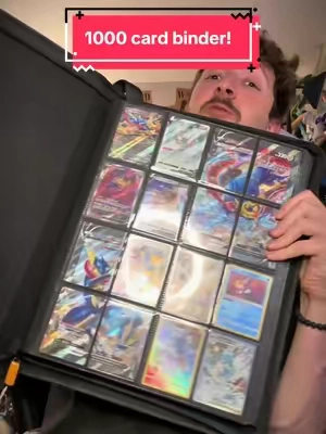 This 1000 card binder is INSANE!! #tiktokshopcreatorpicks #tiktokshopblackfriday #pokemoncards #pokemon #tiktokshopcybermonday  