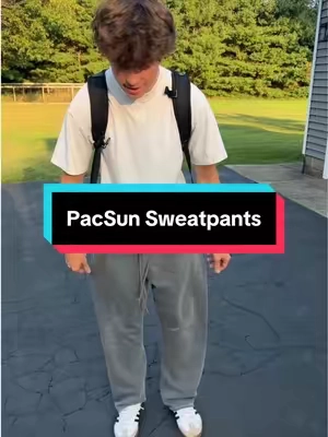 He’s 6’1 170 wearing size XL🙌 #pacsun #baggy #sweatpants #baggysweatpants #backtoschool 