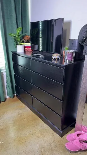 Just the right size I was looking for! #dresser #bedroomfurniture #homefurniture #dressermakeover #storagesolutions 