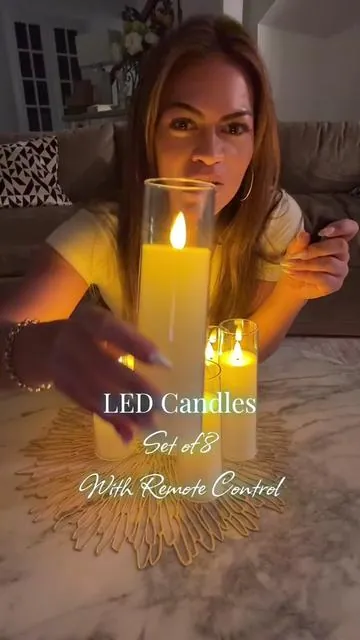 Set of 8 Flameless Candles #candles #ledcandles #tiktokshopcreatorpicks #tiktokshoprestock #SuperBrandClub @Raycare 